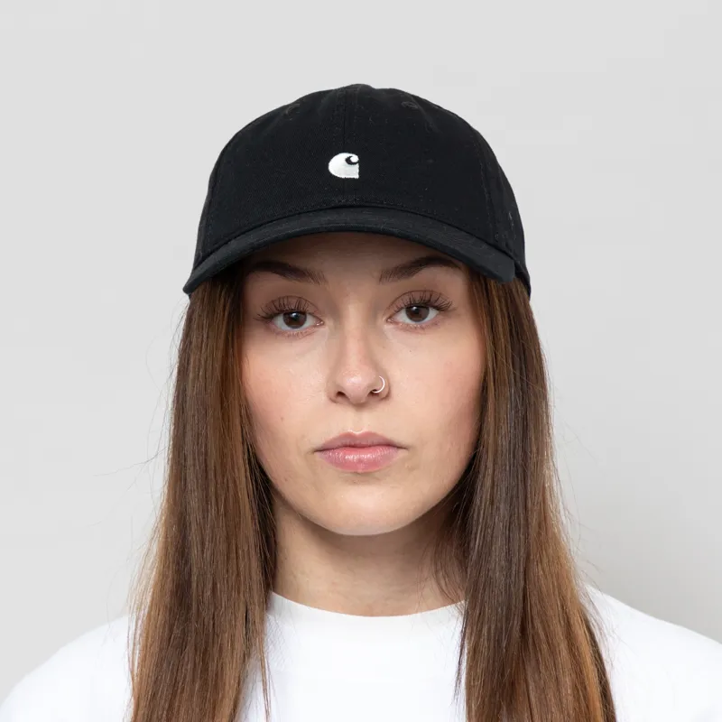 Carhartt WIP Womens Madison Logo Cap Black Wax-1
