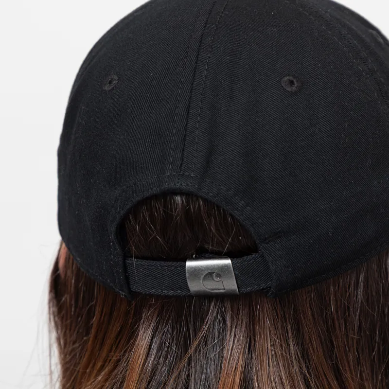 Carhartt WIP Womens Madison Logo Cap Black Wax-4