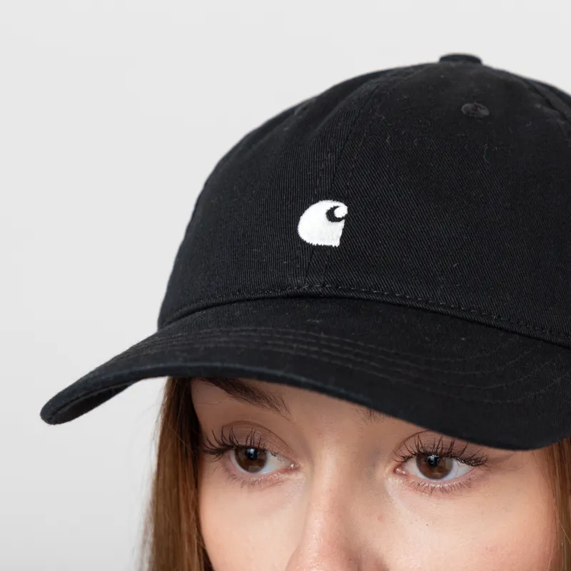 Carhartt WIP Womens Madison Logo Cap Black Wax-3