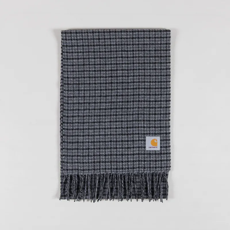 Carhartt WIP Lowis Scarf Houndstooth Grey Heather-1