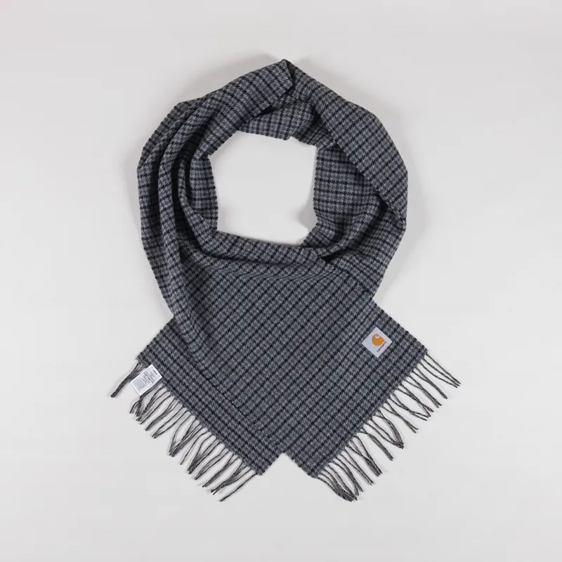 Carhartt WIP Lowis Scarf Houndstooth Grey Heather-2