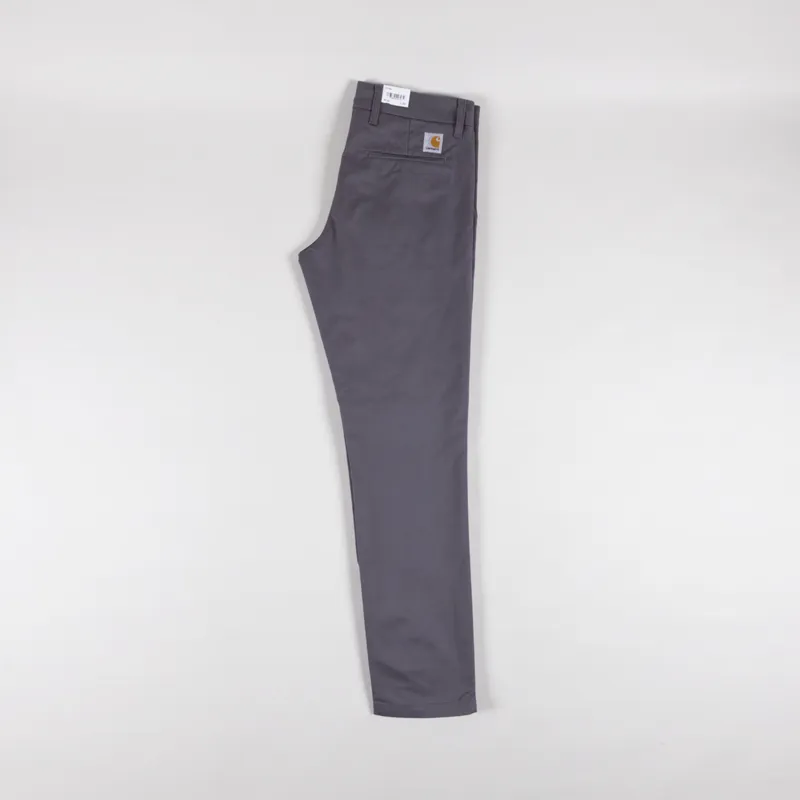Carhartt WIP Sid Pant Porphyry Rinsed Lamar Stretch Twill-2