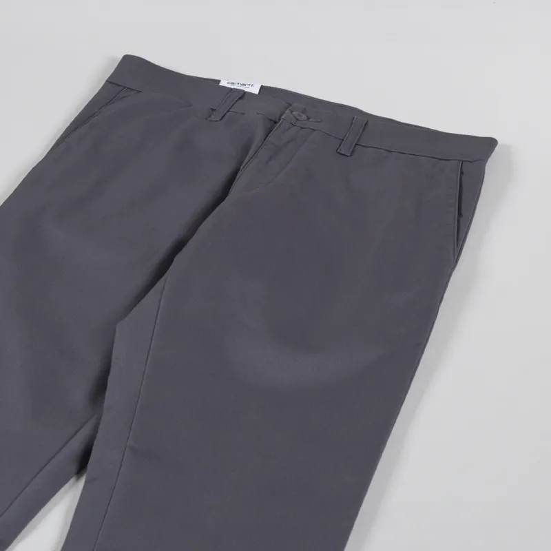 Carhartt WIP Sid Pant Porphyry Rinsed Lamar Stretch Twill-6