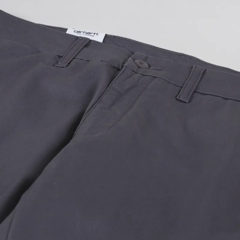 Carhartt WIP Sid Pant Porphyry Rinsed Lamar Stretch Twill-8