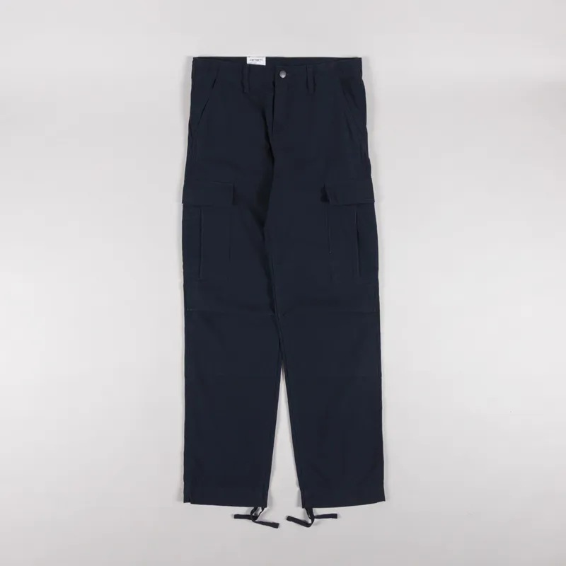 Carhartt WIP Regular Cargo Pant Deep Night Rinsed Columbia Ripstop-1