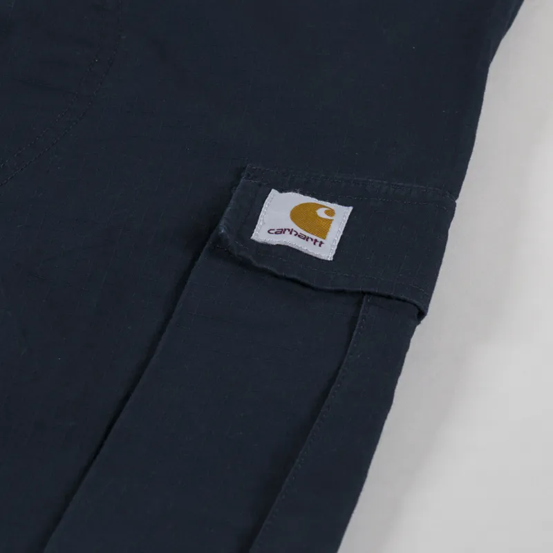 Carhartt WIP Regular Cargo Pant Deep Night Rinsed Columbia Ripstop-12