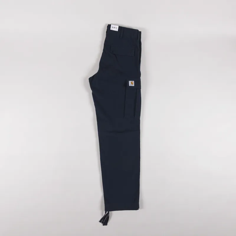 Carhartt WIP Regular Cargo Pant Deep Night Rinsed Columbia Ripstop-2