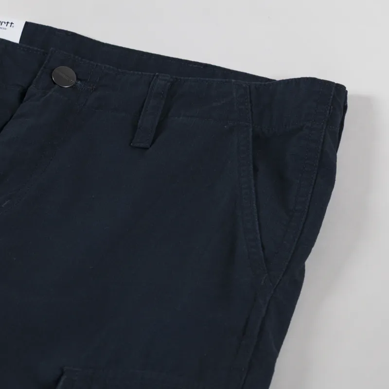 Carhartt WIP Regular Cargo Pant Deep Night Rinsed Columbia Ripstop-8