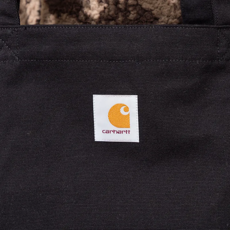Carhartt WIP Womens Canvas Graphic Tote Wiptopia Print Black-5