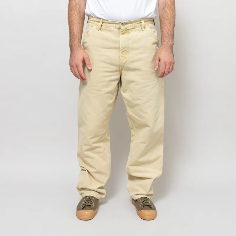 Carhartt WIP Single Knee Pant Dusty H Brown Chalk Wash
