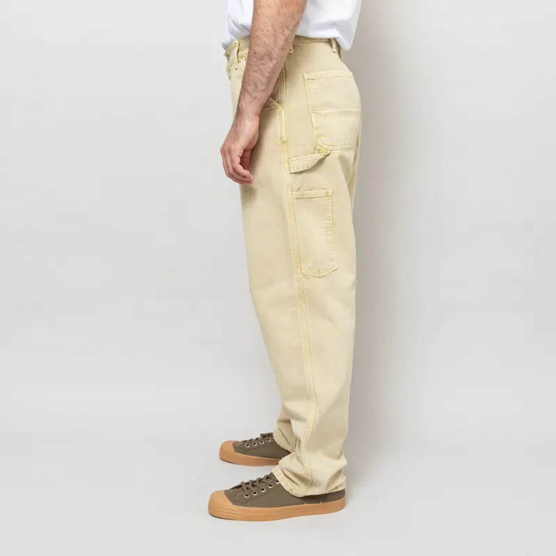 Carhartt WIP Single Knee Pant Dusty H Brown Chalk Wash-2