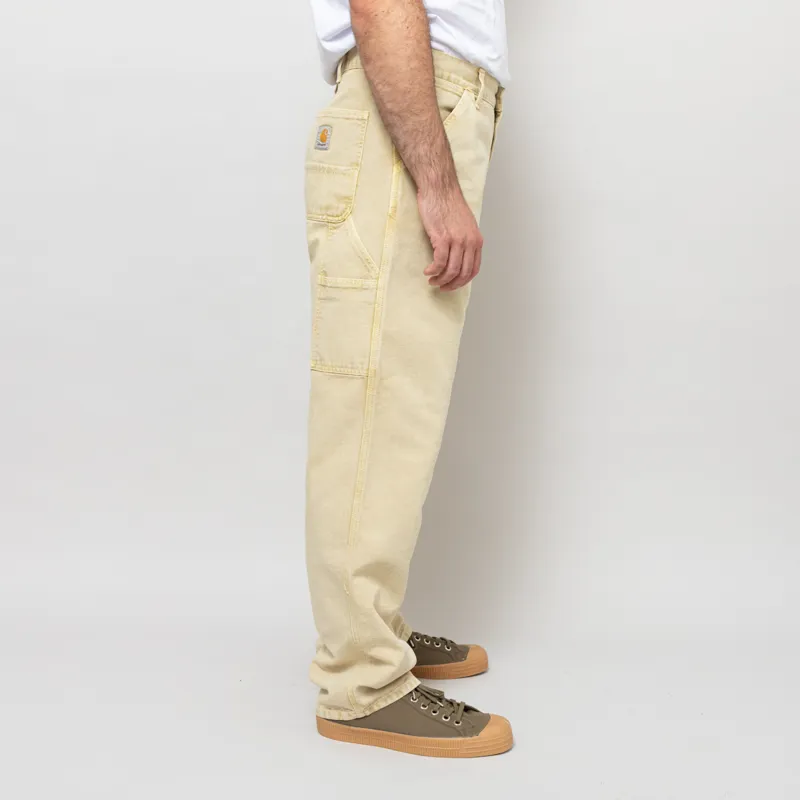 Carhartt WIP Single Knee Pant Dusty H Brown Chalk Wash-4