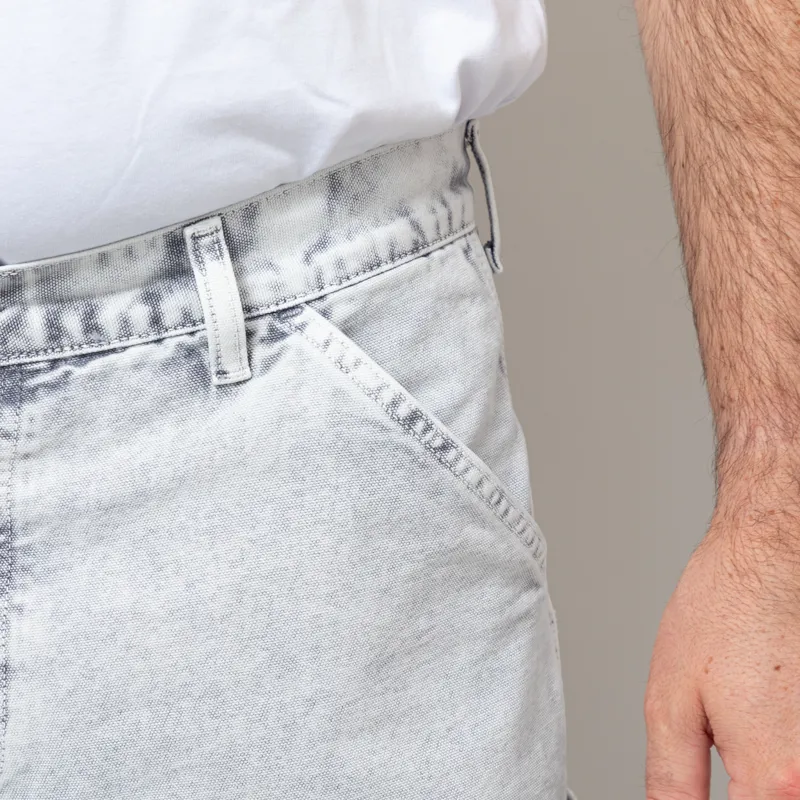 Carhartt WIP Single Knee Pant Black Chalk Wash-9