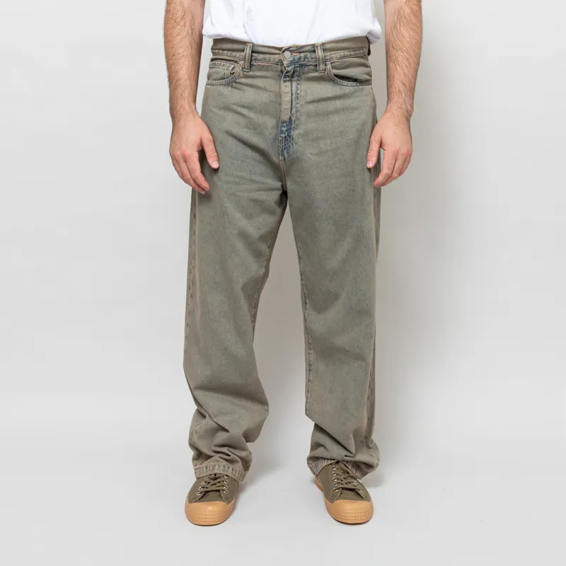 Carhartt WIP Landon Pant Blue Leather Garment Dyed