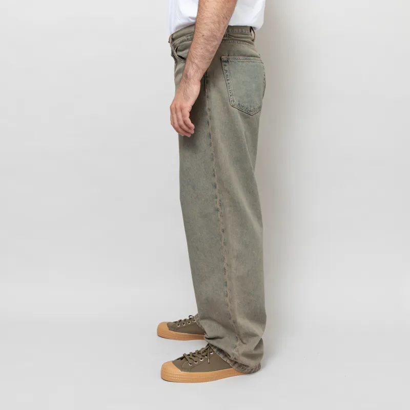 Carhartt WIP Landon Pant Blue Leather Garment Dyed-1