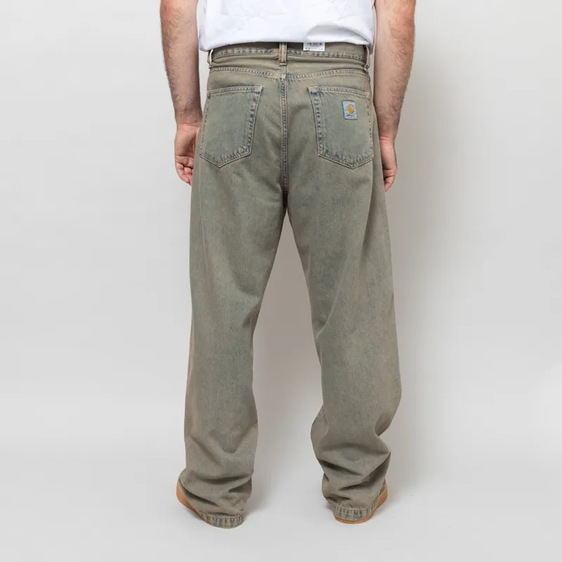 Carhartt WIP Landon Pant Blue Leather Garment Dyed-3