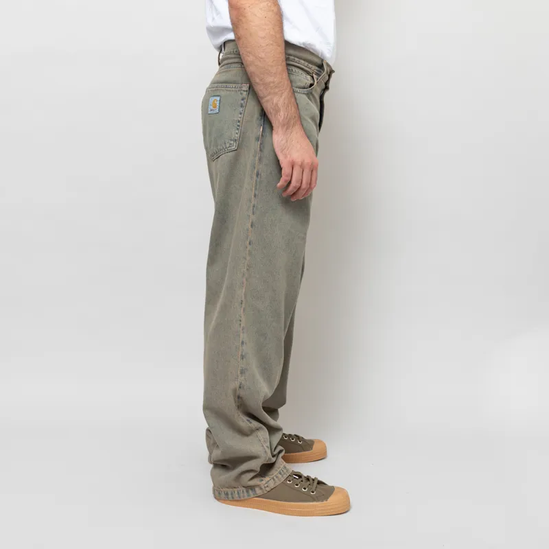 Carhartt WIP Landon Pant Blue Leather Garment Dyed-4