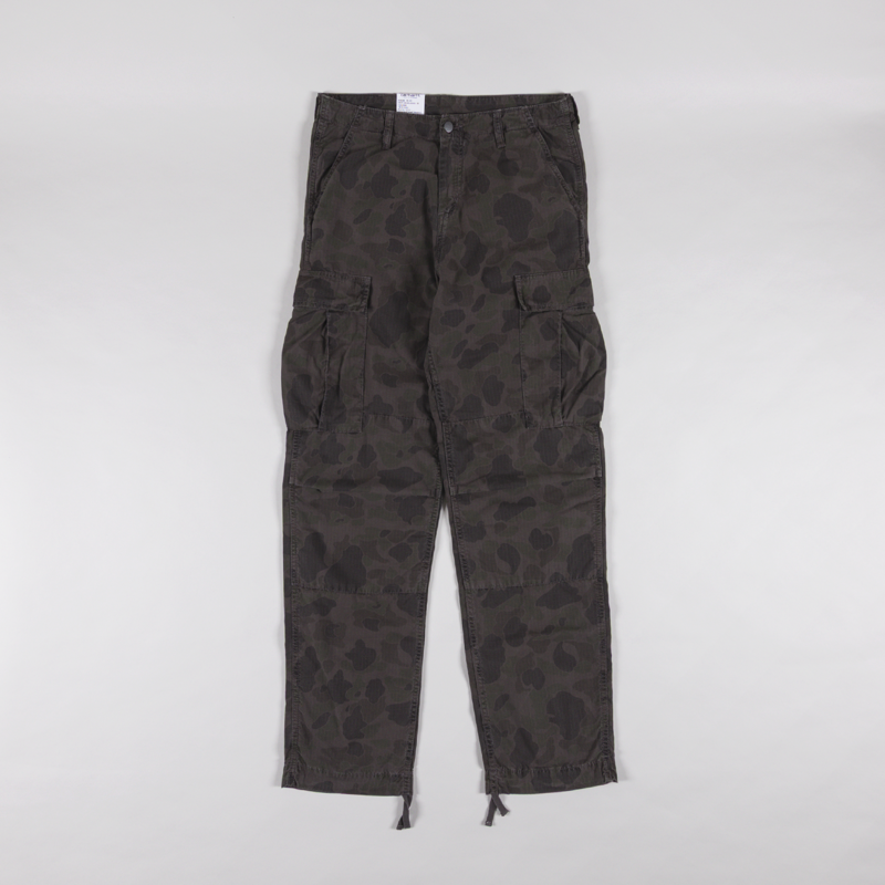 Carhartt WIP Duck Cargo Pants Camo Green Porphyry