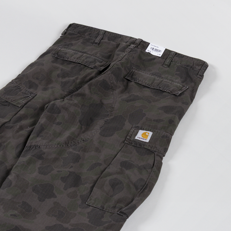 Carhartt WIP Duck Cargo Pants Camo Green Porphyry-6