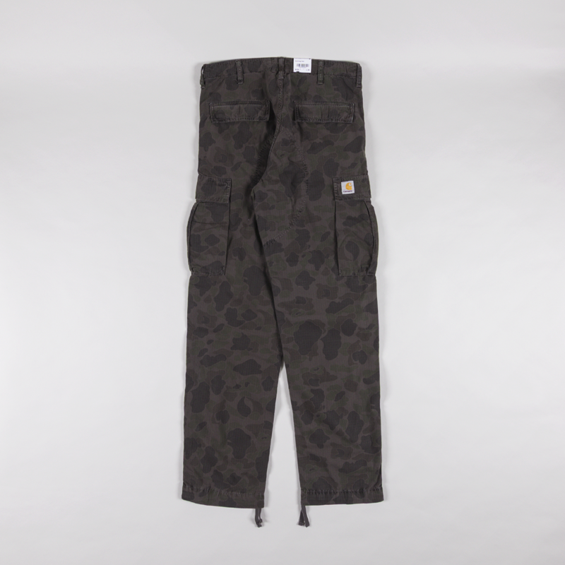 Carhartt WIP Duck Cargo Pants Camo Green Porphyry-1