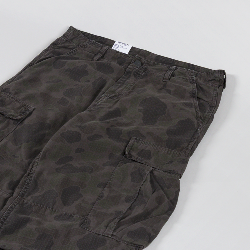 Carhartt WIP Duck Cargo Pants Camo Green Porphyry-5