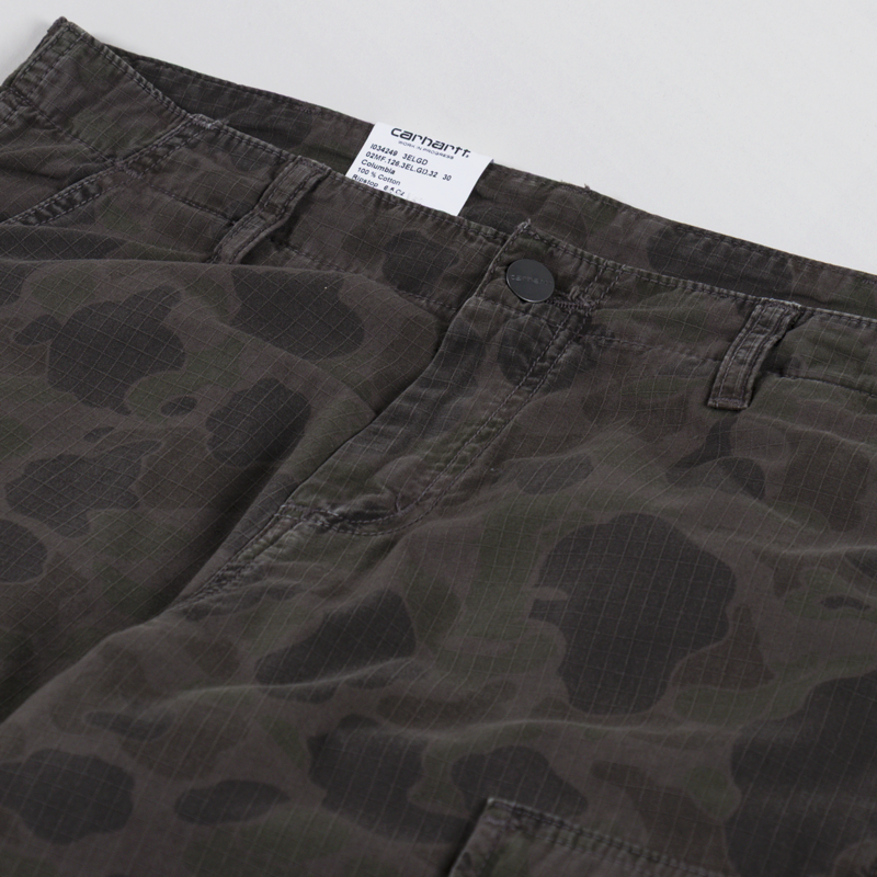 Carhartt WIP Duck Cargo Pants Camo Green Porphyry-9