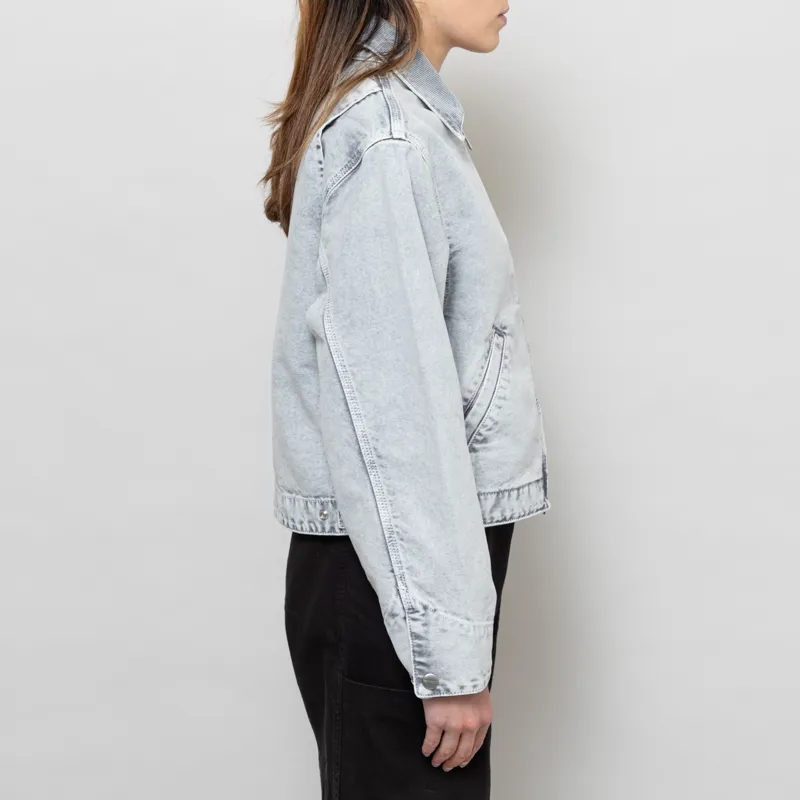 Carhartt WIP Womens Emery Jacket Black Chalk Wash-4