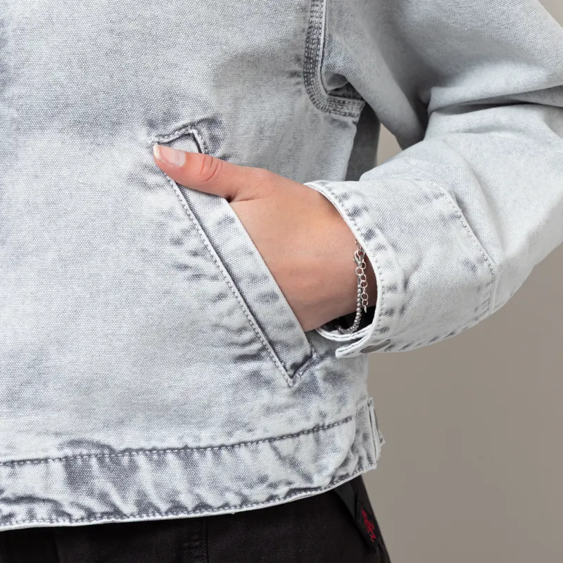 Carhartt WIP Womens Emery Jacket Black Chalk Wash-9