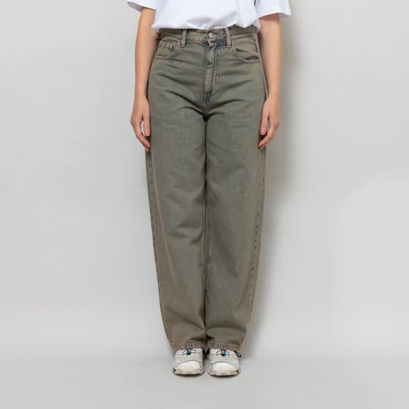 Carhartt WIP Womens Brandon Pant Blue Leather Garment Dyed
