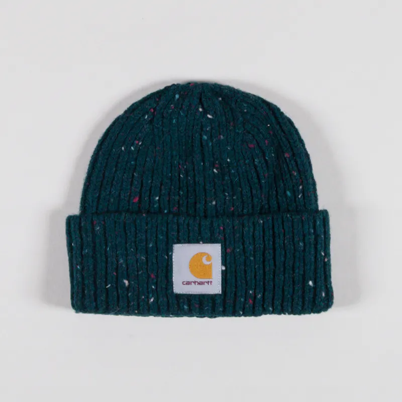 Carhartt WIP Anglistic Beanie Speckled Deep Lagoon