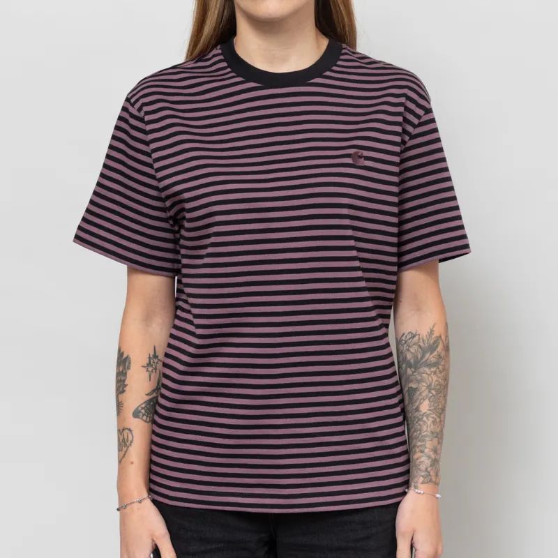 Carhartt WIP Womens Verner T Shirt Black Phlox