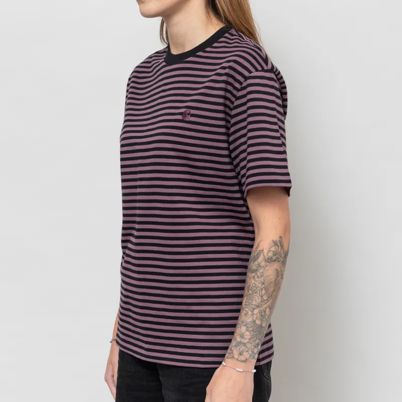 Carhartt WIP Womens Verner T Shirt Black Phlox-1