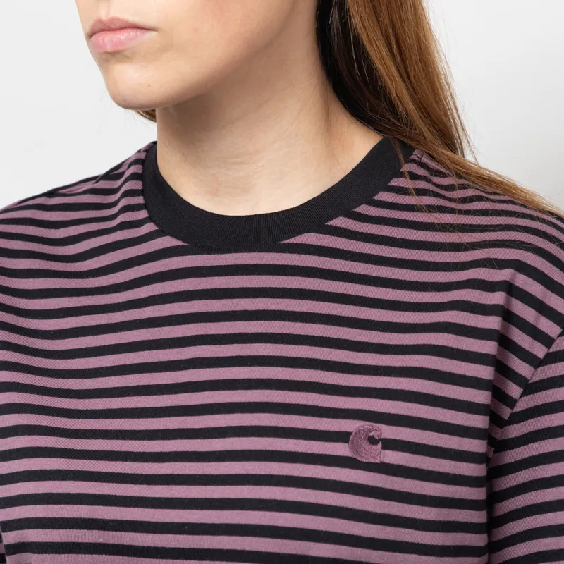 Carhartt WIP Womens Verner T Shirt Black Phlox-5