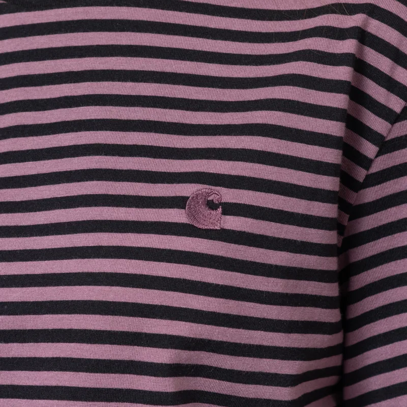 Carhartt WIP Womens Verner T Shirt Black Phlox-6