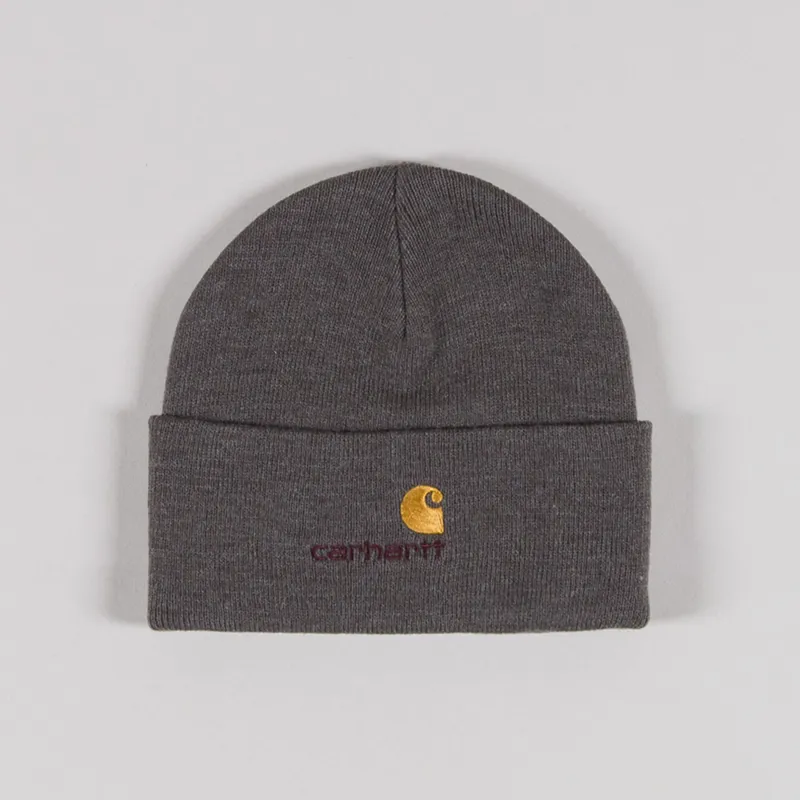 Carhartt WIP American Script Beanie Porphyry