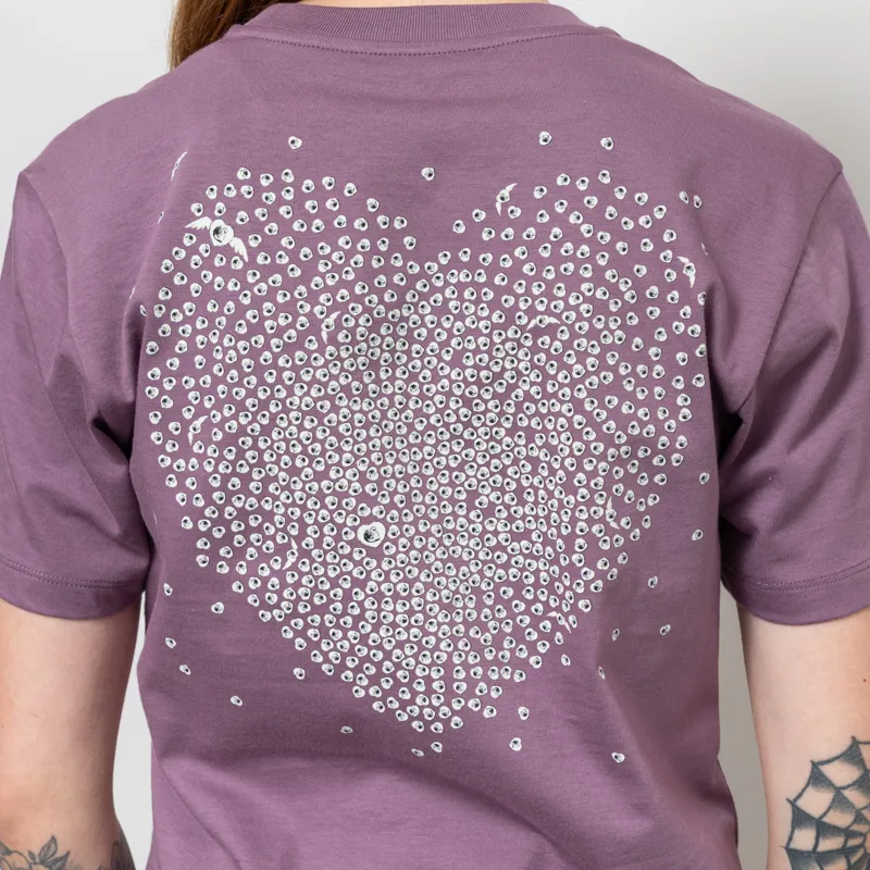 Carhartt WIP Womens Hearts Of Hartts T Shirt Phlox-5