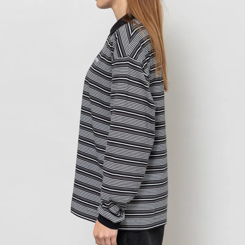 Carhartt WIP Womens Long Sleeve Largo Polo Shirt Black-2