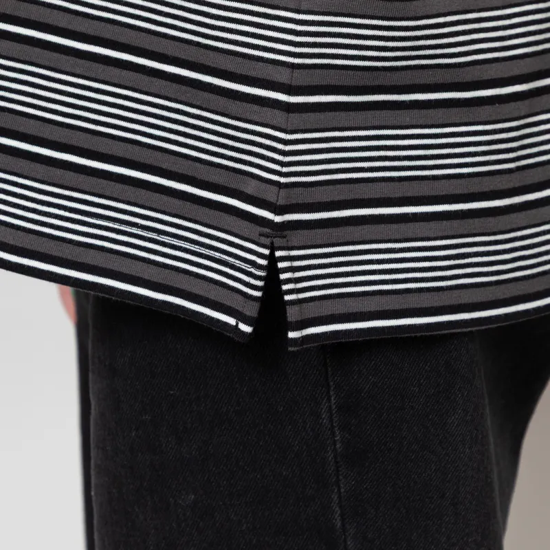 Carhartt WIP Womens Long Sleeve Largo Polo Shirt Black-7