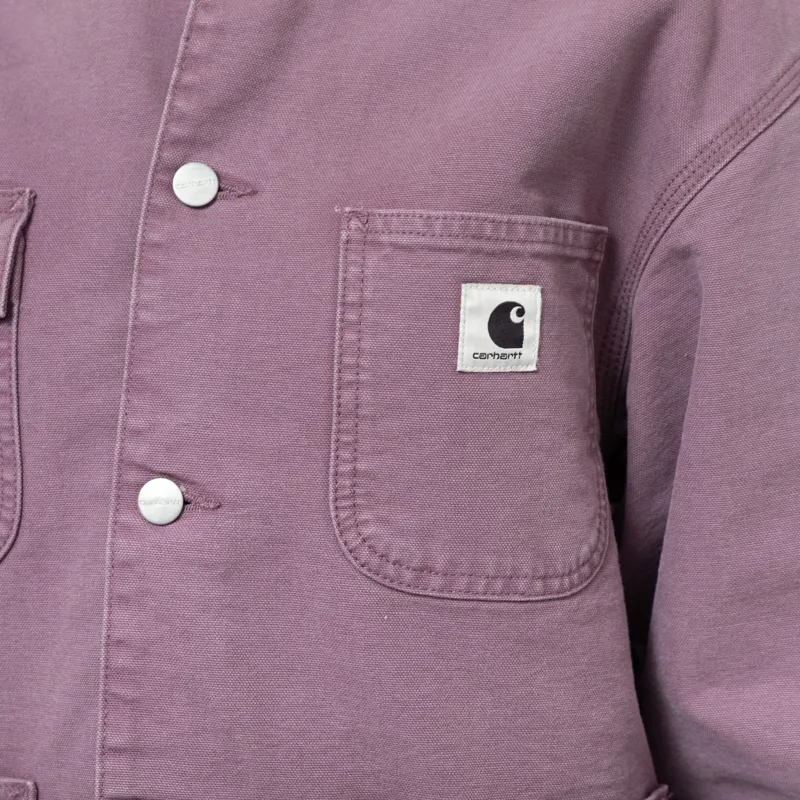 Carhartt WIP Womens OG Michigan Coat Phlox Tobacco Stone Canvas-8