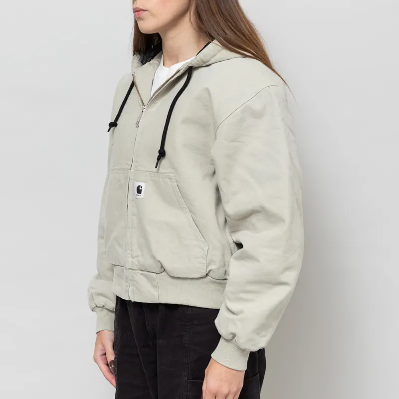 Carhartt WIP Womens OG Active Jacket Fleur De Sel Stone Canvas-2