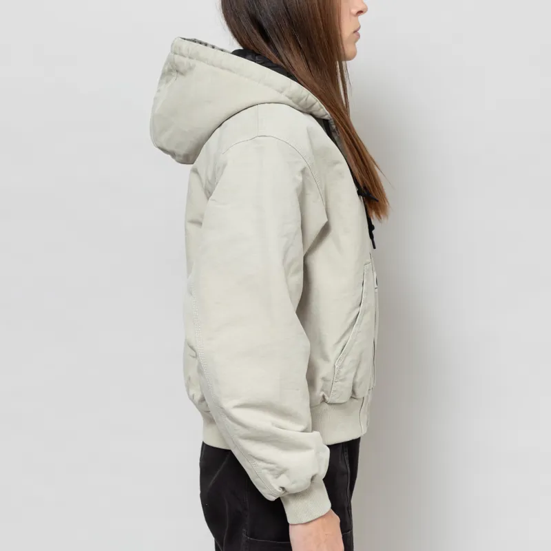 Carhartt WIP Womens OG Active Jacket Fleur De Sel Stone Canvas-5