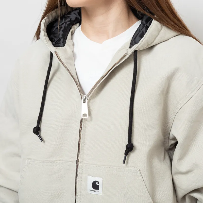 Carhartt WIP Womens OG Active Jacket Fleur De Sel Stone Canvas-7