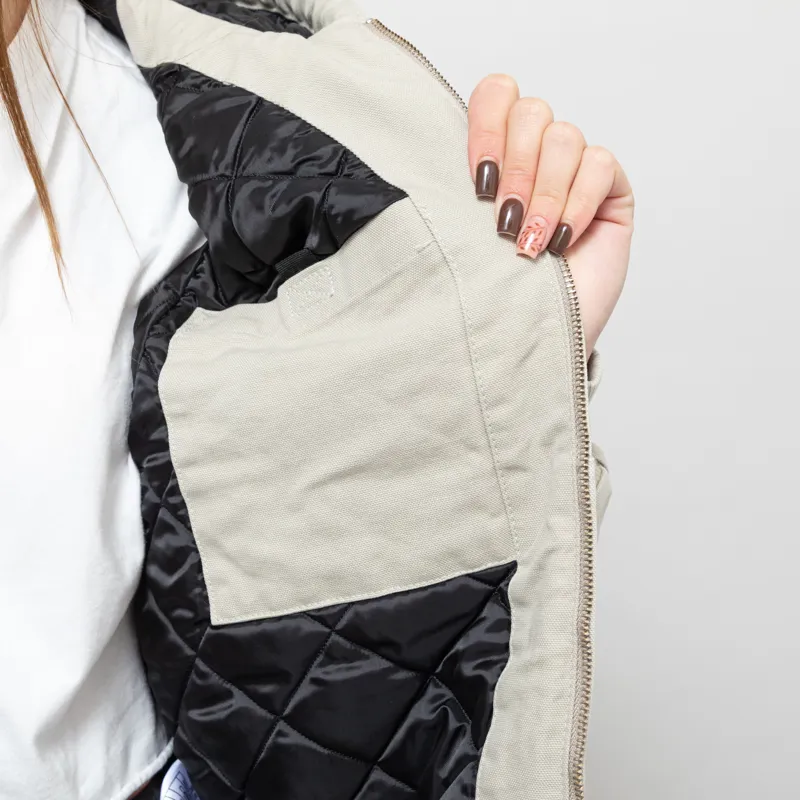 Carhartt WIP Womens OG Active Jacket Fleur De Sel Stone Canvas-10