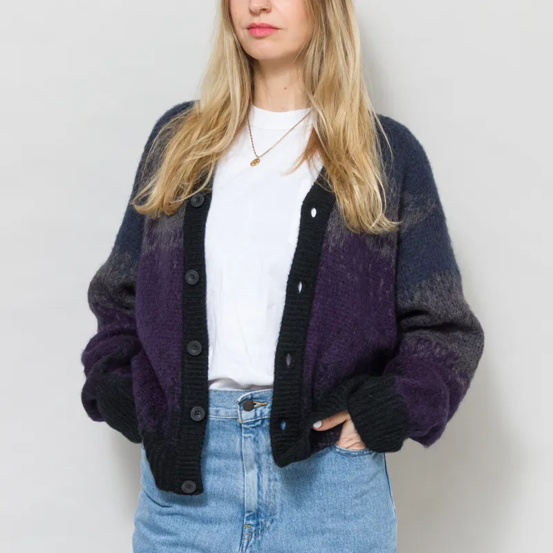 Carhartt WIP Womens Tinley Cardigan Black Stripe-1