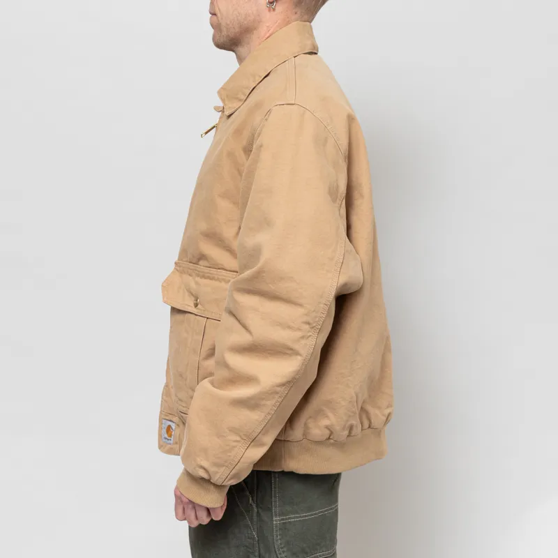 Carhartt WIP Stanton Jacket Dusty H Brown Stonewashed-2