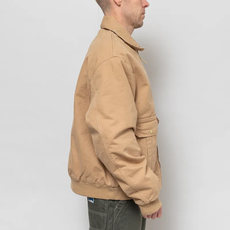 Carhartt WIP Stanton Jacket Dusty H Brown Stonewashed-4