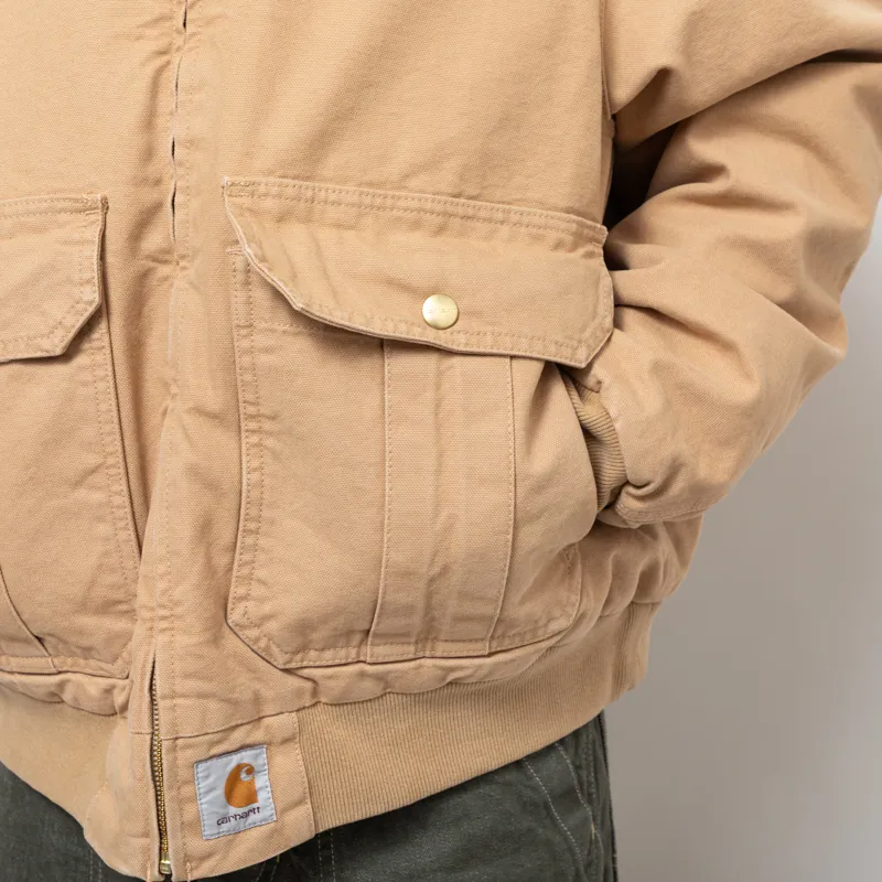 Carhartt WIP Stanton Jacket Dusty H Brown Stonewashed-6