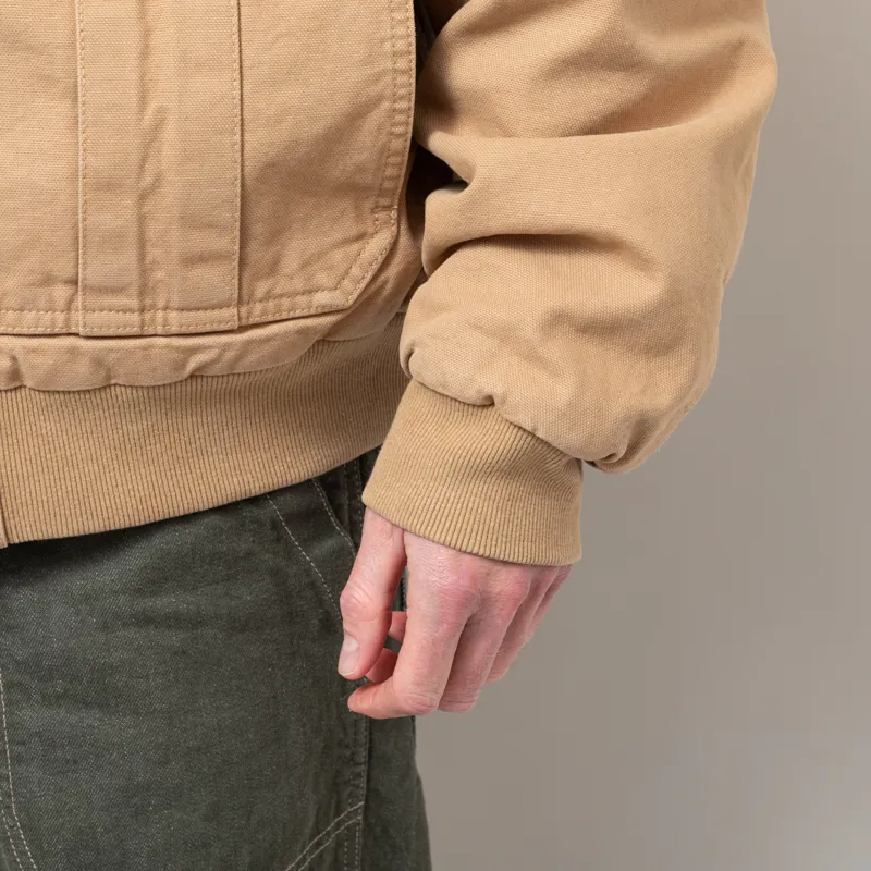 Carhartt WIP Stanton Jacket Dusty H Brown Stonewashed-9