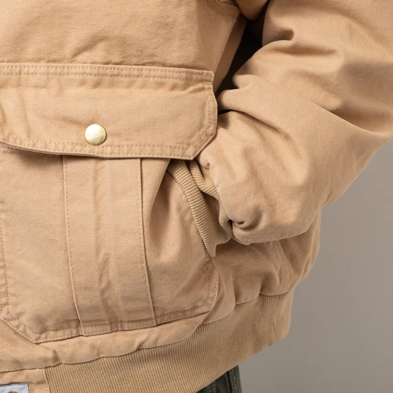 Carhartt WIP Stanton Jacket Dusty H Brown Stonewashed-8