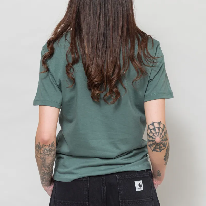 Carhartt WIP Womens Pocket T Shirt Velvet Green-4